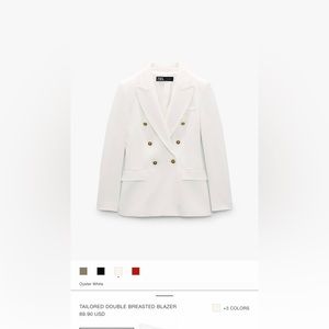 Zara Double Breasted Blazer